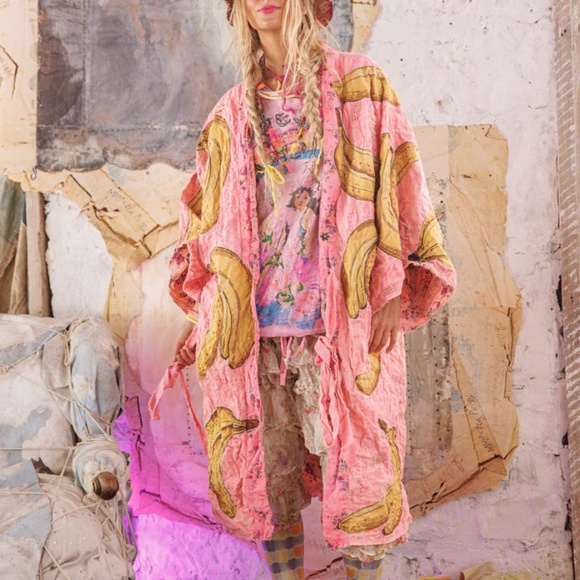 🍌NWT MAGNOLIA PEARL Funk N' Junk Vijji Kimono🍌 - Picture 3 of 7